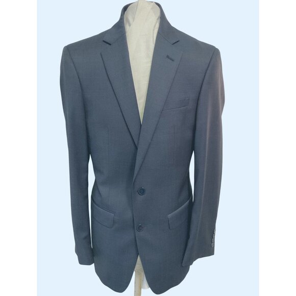 Calvin Klein Slate blueSuit Jacket 38 Extra Slim Fit Notched Lapel Two-Button - Picture 1 of 9